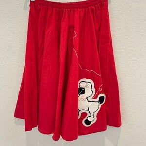 Vintage Cruisin‎ USA Poodle Skirt Red 50s Style Rockabilly Swing Costume